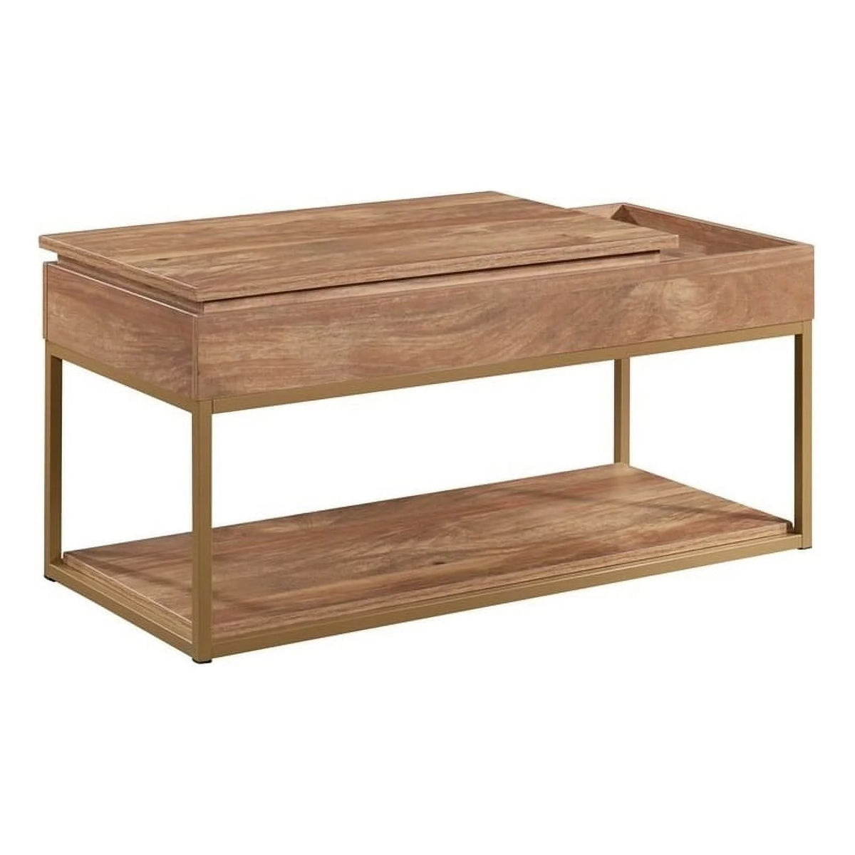 Modern Engineered Wood Lift-Top Coffee Table in Brown S54137