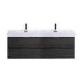 72 in. Double Sink Wall Mount Bathroom Vanity Gray Oak H582577