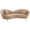 Upholstered Fabric and Metal Sofa J89972