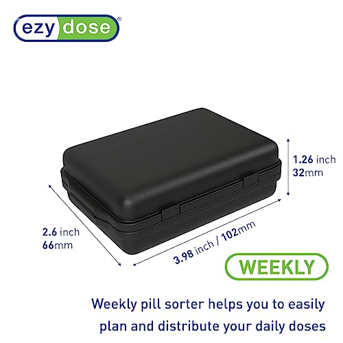 Gray Magnetic Pill Case with 7 Compartments C73387