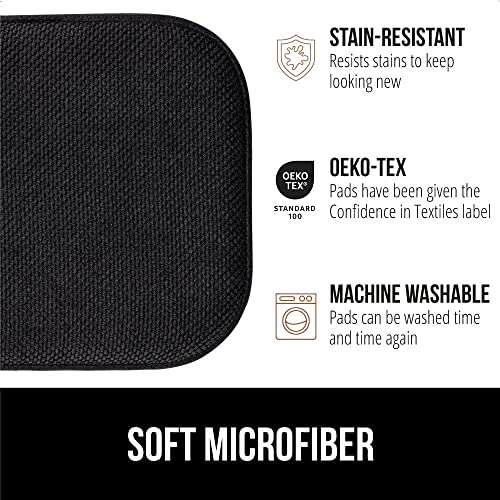 Beige Set of 2 Memory Foam Chair Cushions 16x16 R94716