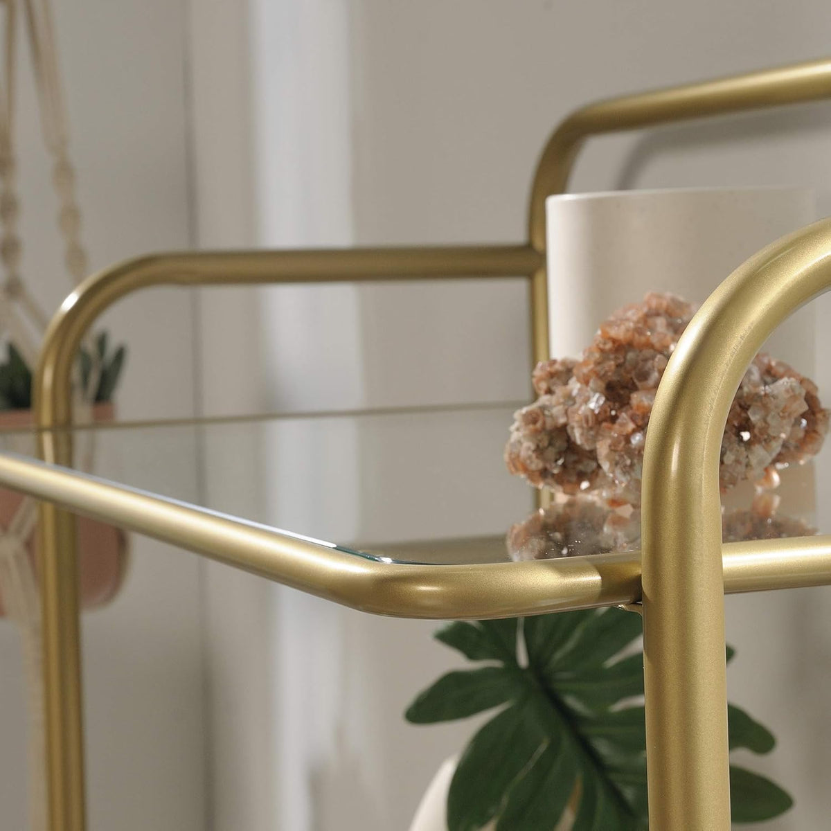 Bookcase, Satin Gold Finish R79641