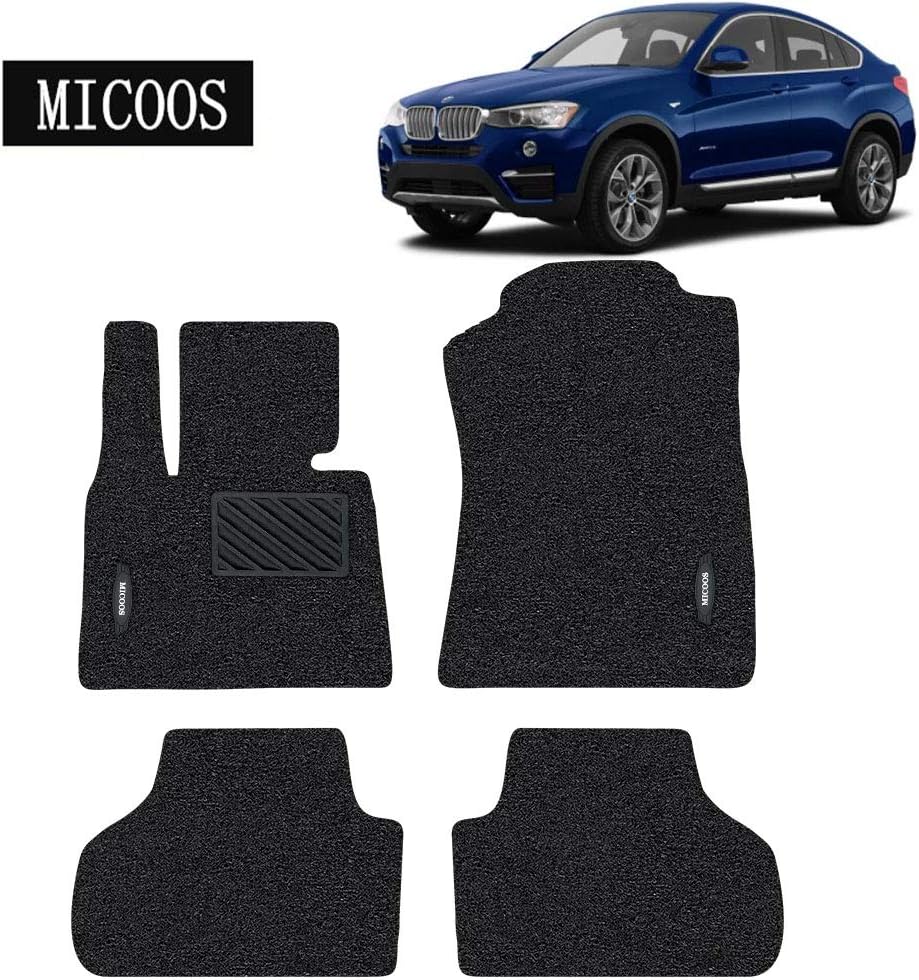 Black All Weather Heavy Duty Waterproof Floor Mat Set L81670