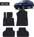 Black All Weather Heavy Duty Waterproof Floor Mat Set L81670