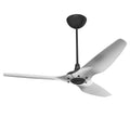 60 Ceiling Fan with Brushed Aluminum Blades and Black Finish H914