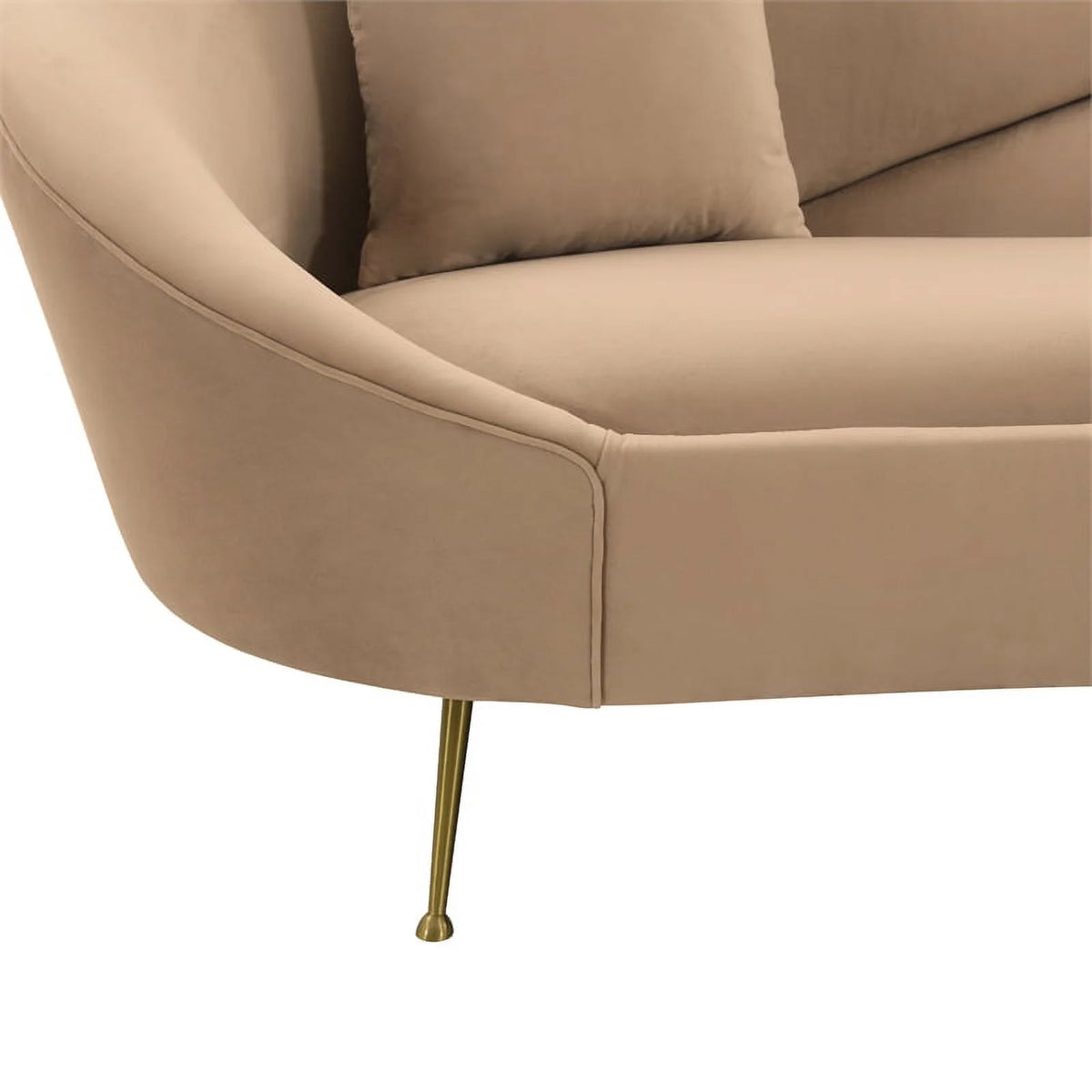 Upholstered Fabric and Metal Sofa J89972