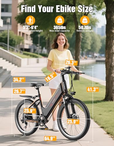 1500W 480Wh 26" 7-Speed Electric Mountain Bike S948086