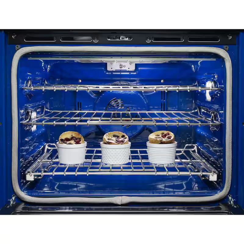 30 in. Double Electric Wall Oven Self-Cleaning with Convection in White I16381