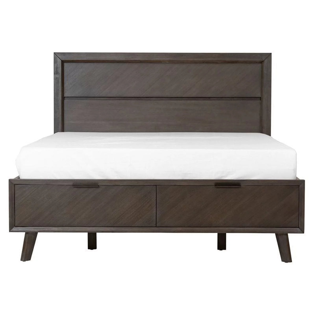 Queen Bed in Dark Brown P731