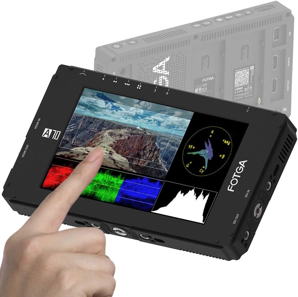 7 Inch FHD IPS Touch Screen Field Monitor with 3G SDI & HDMI 4K Input/Output A98343