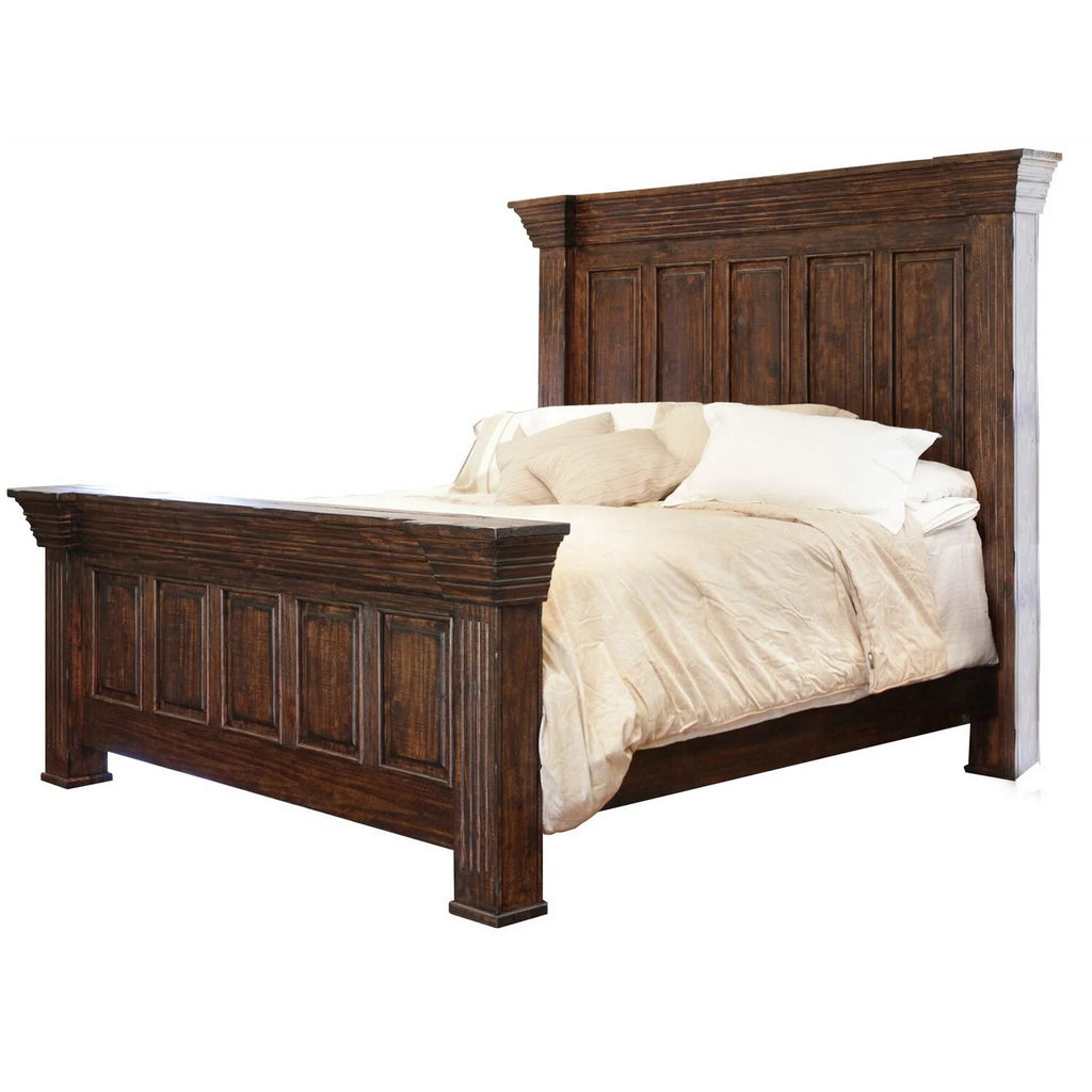 Queen Size Pine Wood Bed O8895