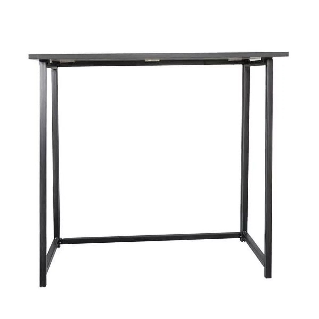 32" Black Folding Computer Desk Metal Frame A716569