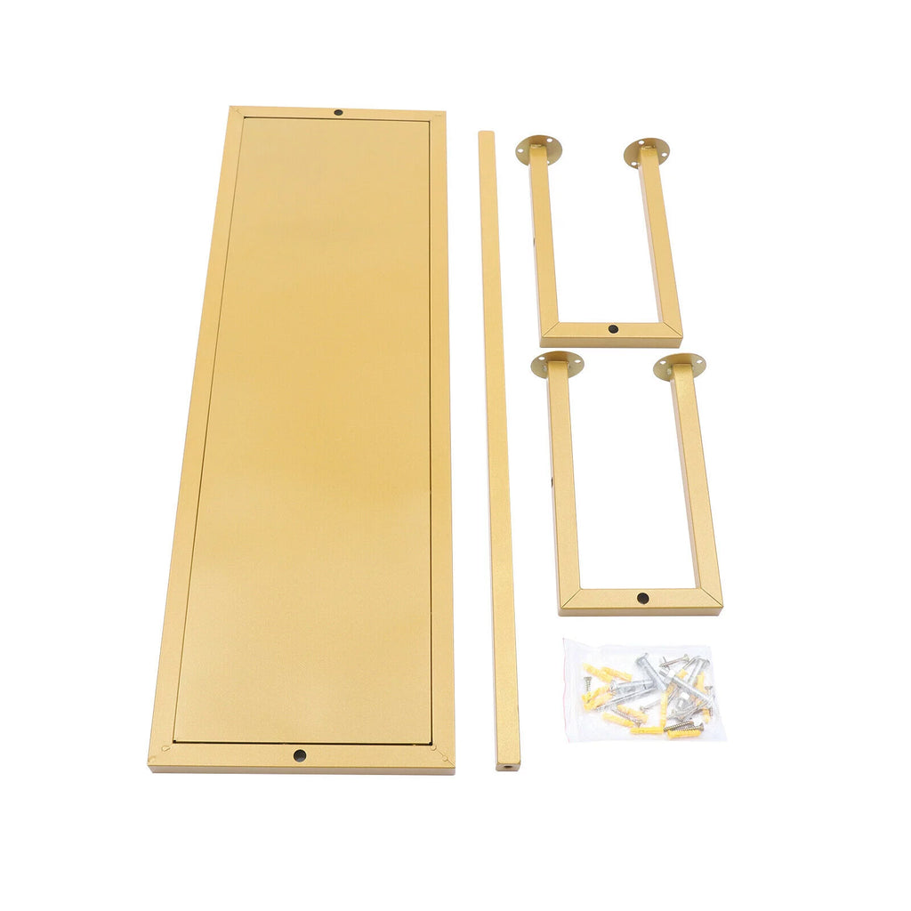 Gold Vintage Wall Mounted Clothes Rod Rack G25159