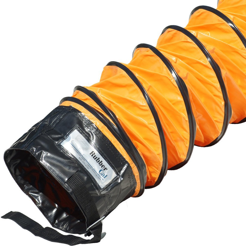 Orange Ventilation Duct Hose 8ID x 25' Length O22492
