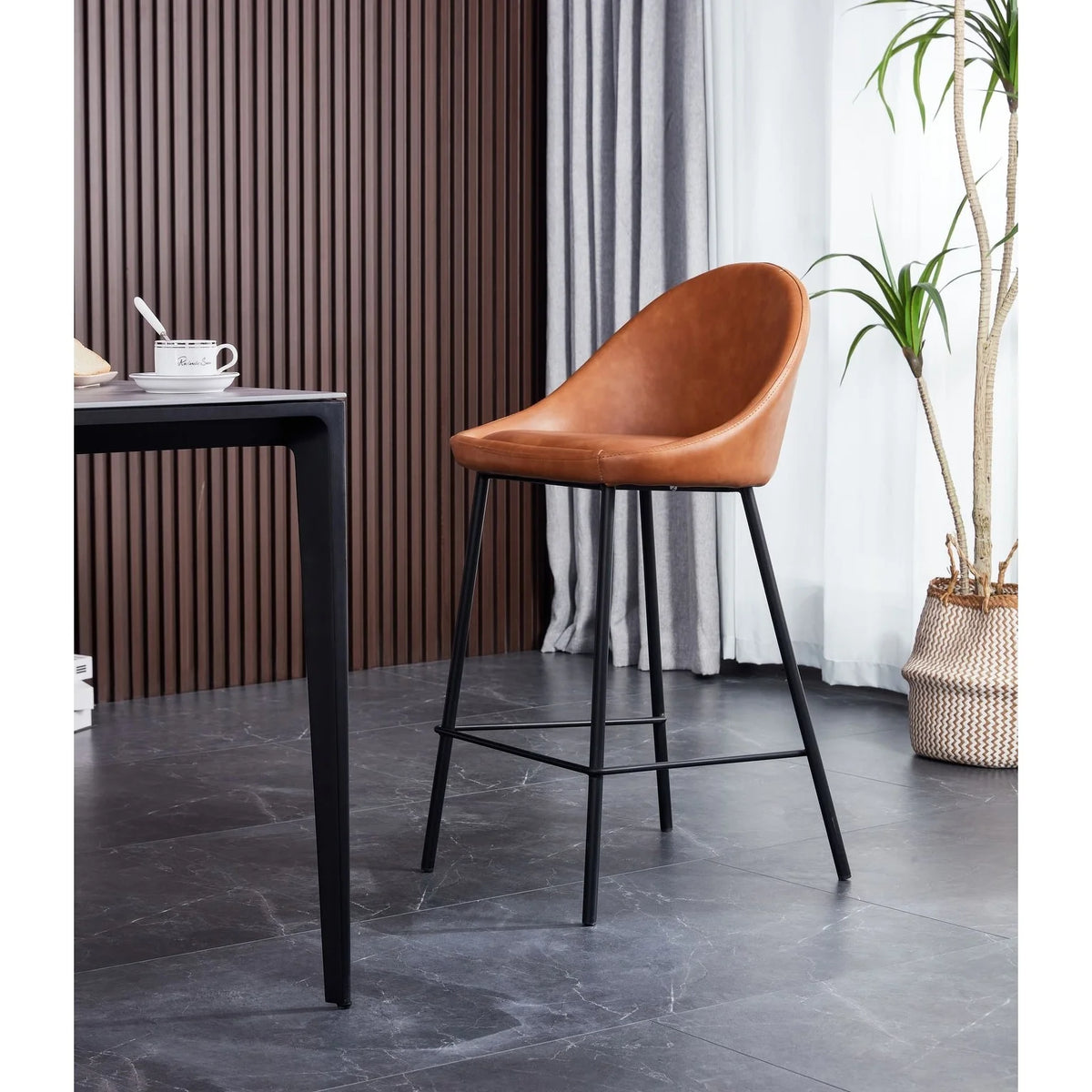 Tan Bar Stool 26'' Seat (Set Of 2) E19105