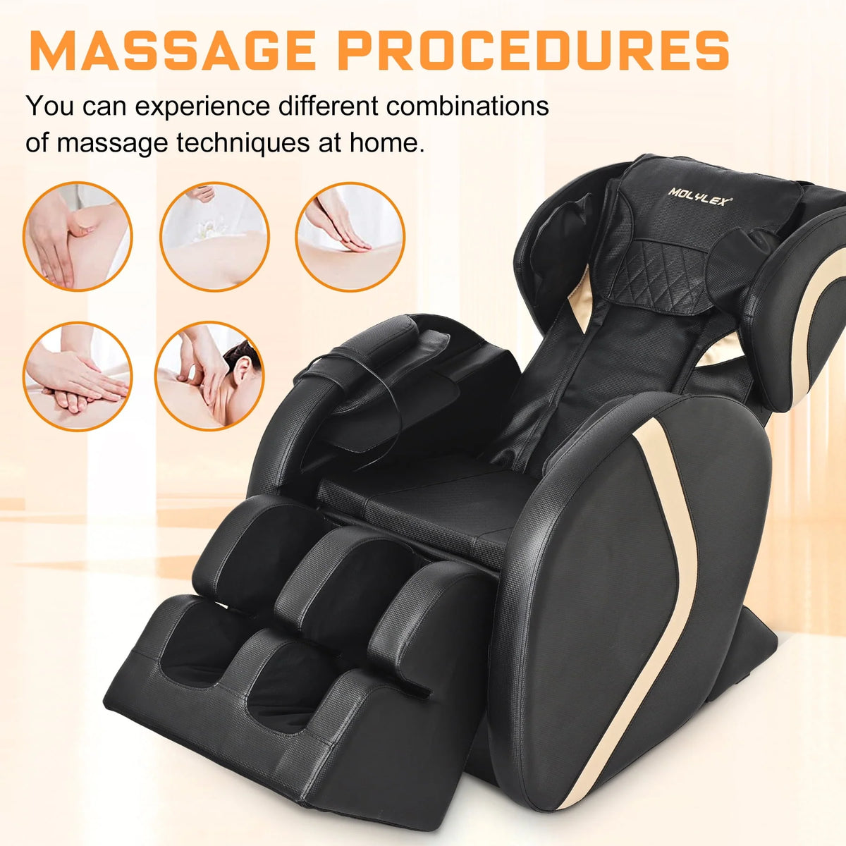 Small Zero Gravity Full Body Massage Chair with Heating and Airbags E126864