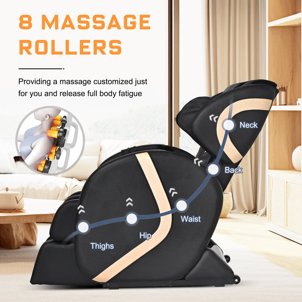Small Zero Gravity Full Body Massage Chair with Heating and Airbags E126864