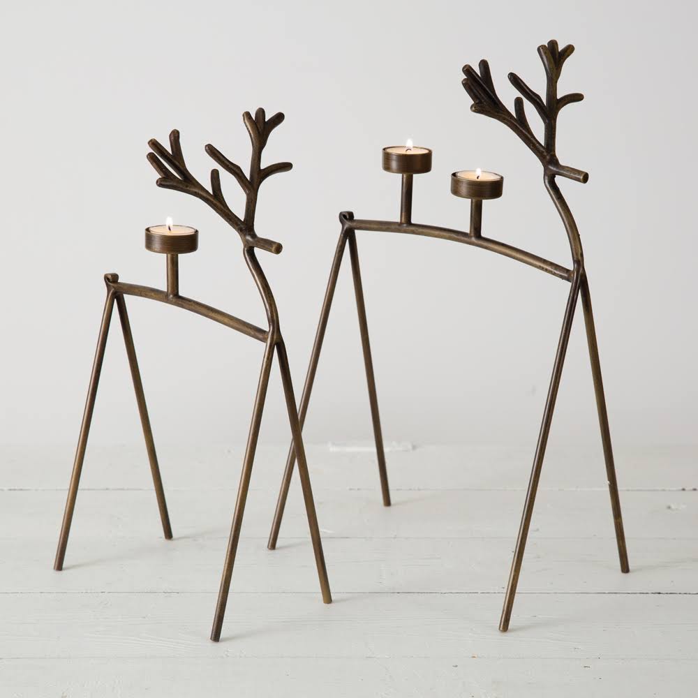 Reindeer Tealight Candle Holders H576