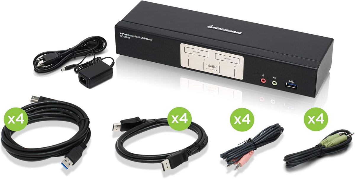 2-Port 4K DisplayPort KVMP Switch with HDMI and DisplayPort Out USB 3.0 and RS-232 V777927