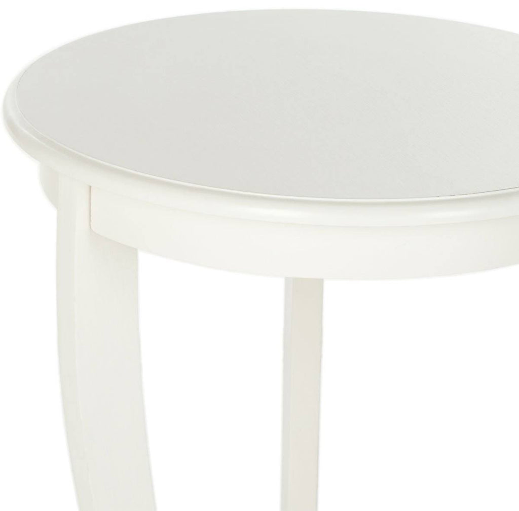 Distressed Black Pedestal Side Table A608