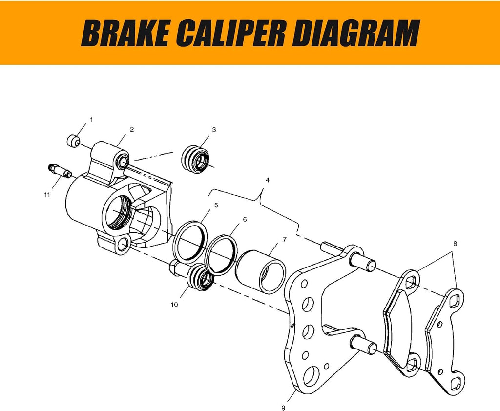 Rear Left & Right Brake Caliper Assembly S388