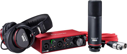 2-in, 2-out USB Audio Interface with Microphone & Headphones I7708