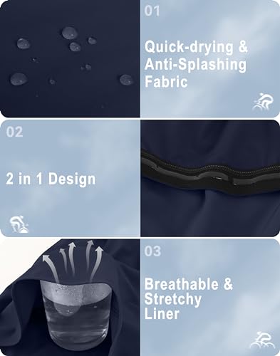 4D Padded Cycling Shorts with Zipper Pockets High Waist A615038