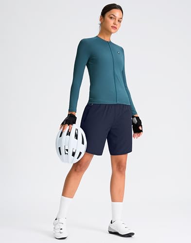4D Padded Cycling Shorts with Zipper Pockets High Waist A615038