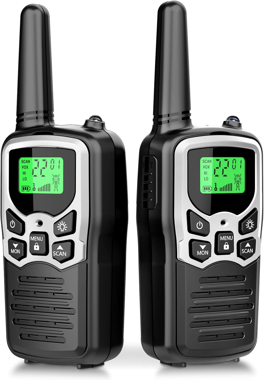 Long Range Walkie Talkies with 22 FRS Channels Orange 2 Pack J877