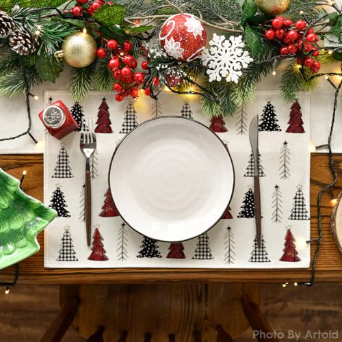 Green Christmas Placemats Set of 4 X59234