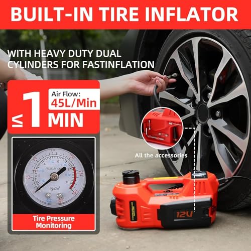 5 Ton 12V Electric Hydraulic Car Jack Kit X443
