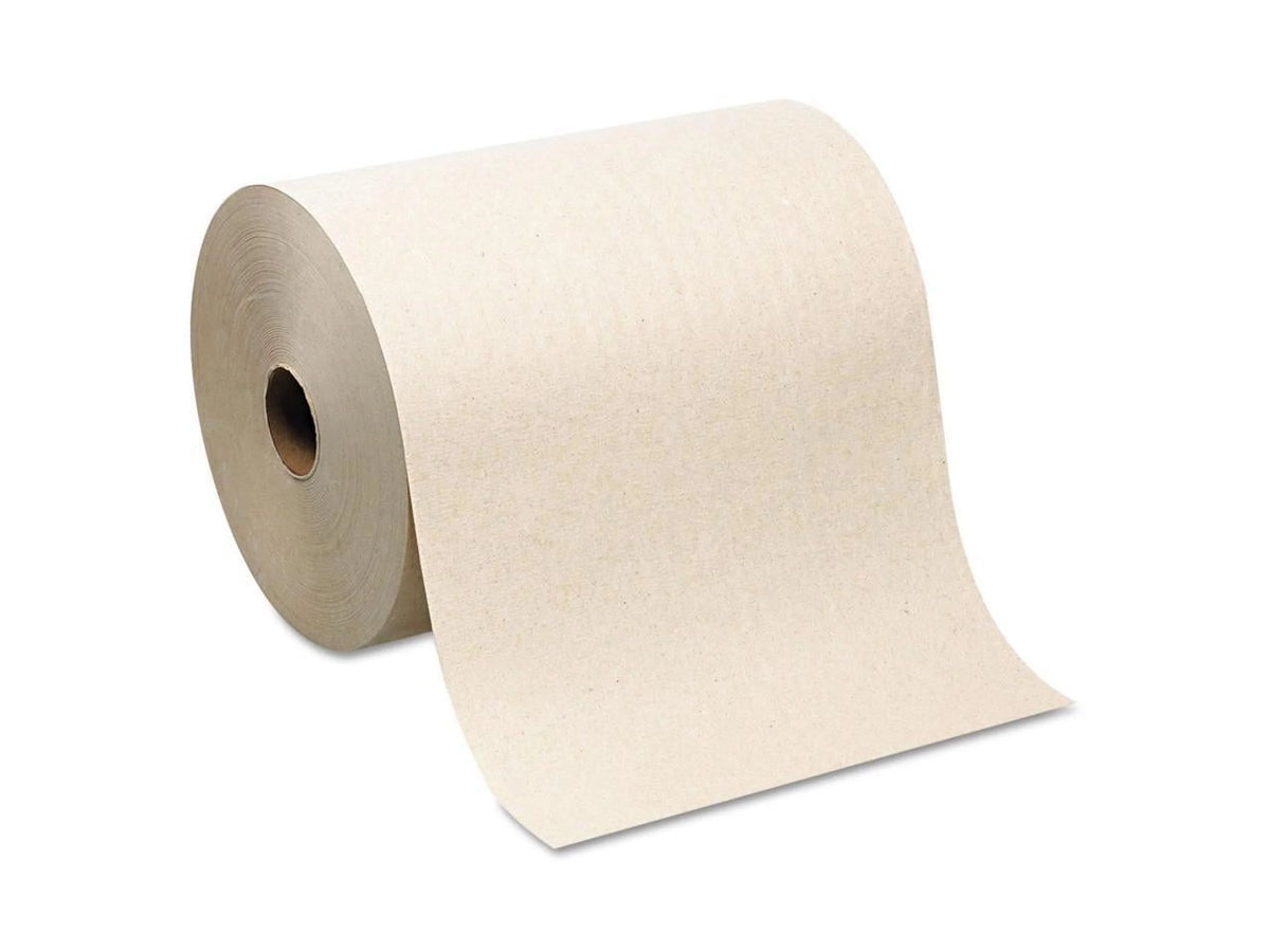 Brown Nonperforated Hardwound Roll Paper Towel 6 Rolls N690506