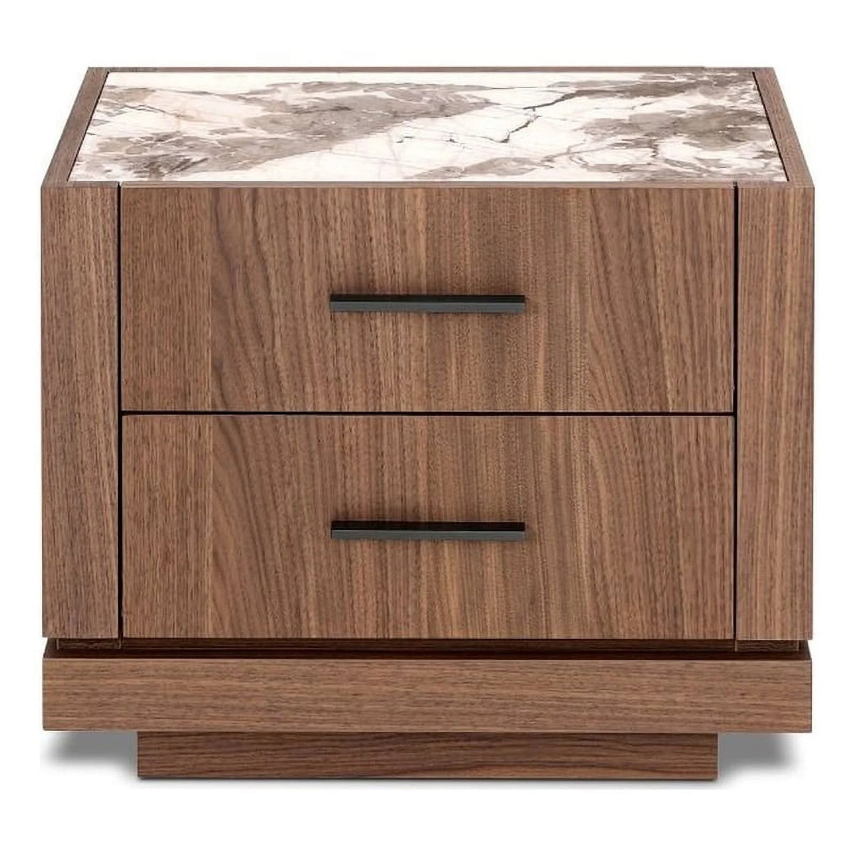 2-Drawer Engineered Wood Nightstand in Walnut H86769