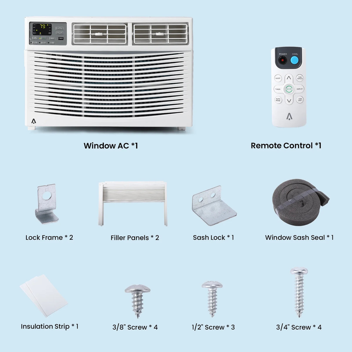 8000 BTU Smart Window Air Conditioner K29983