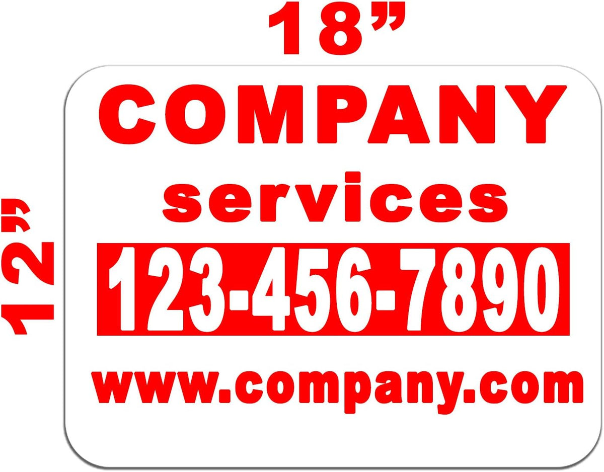 Custom Car Magnets with Rounded Corners, Full Color Digital Print, 18x12 T811