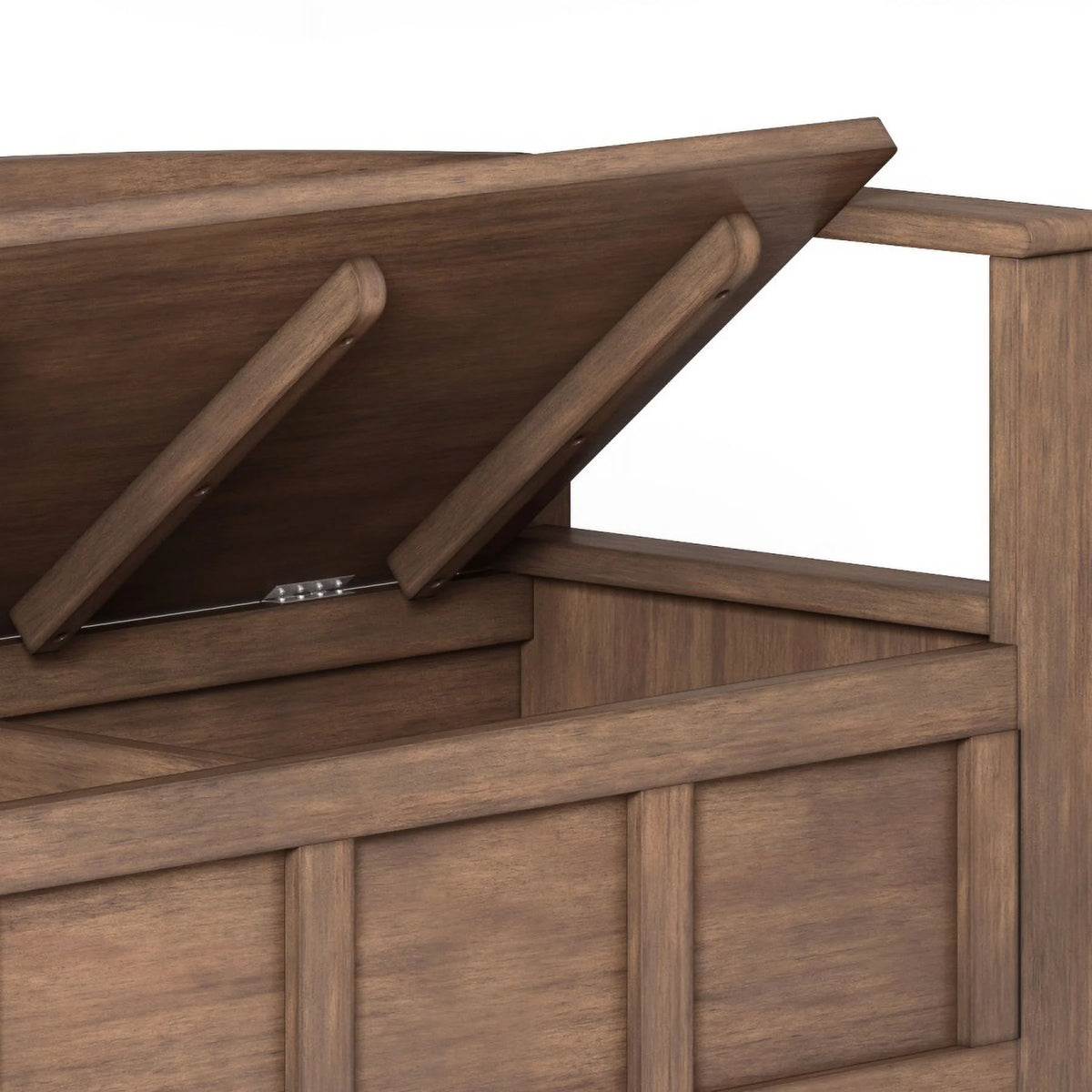 Rustic Natural Aged Brown Storage Bench I992