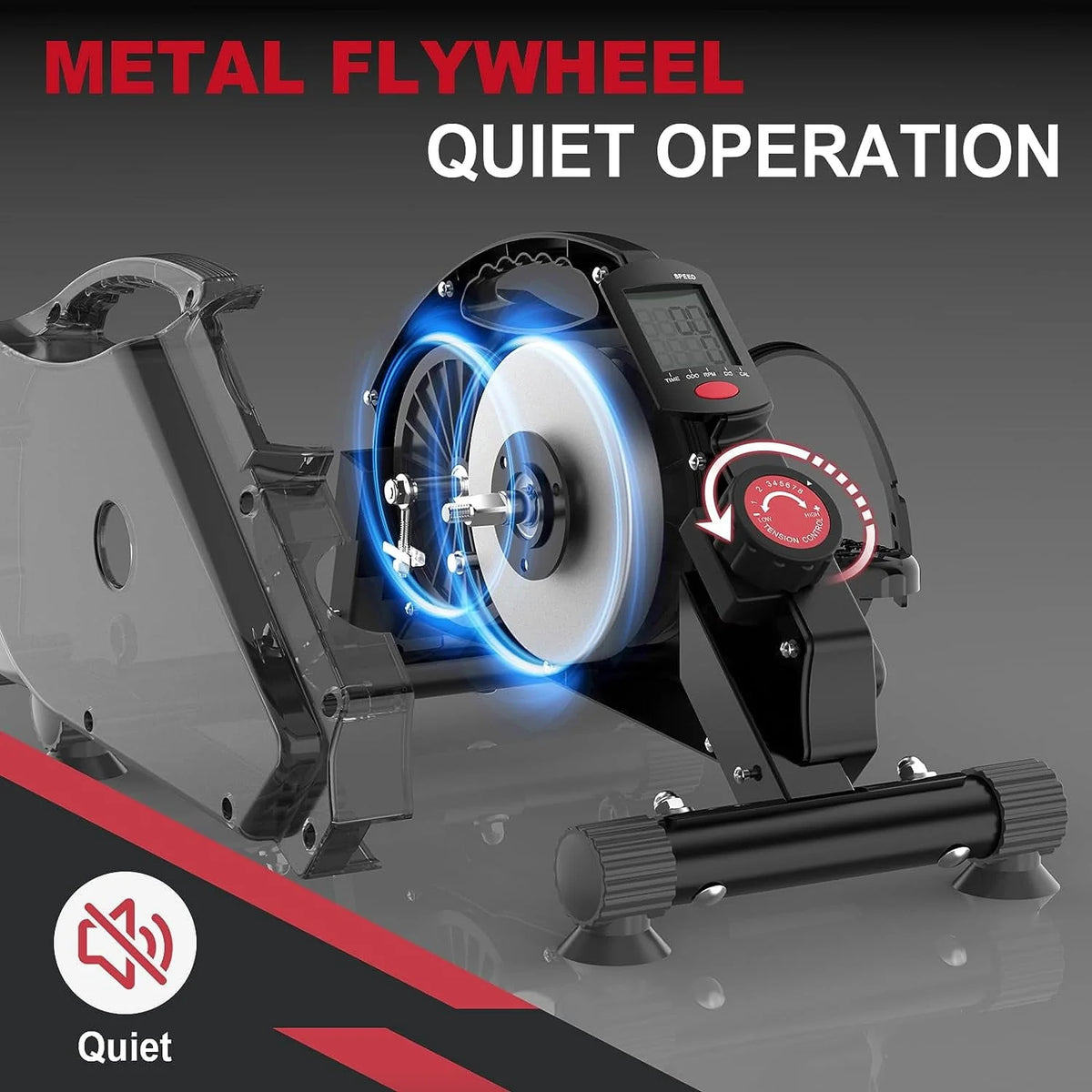 Under Desk Magnetic Mini Exercise Bike Y76382