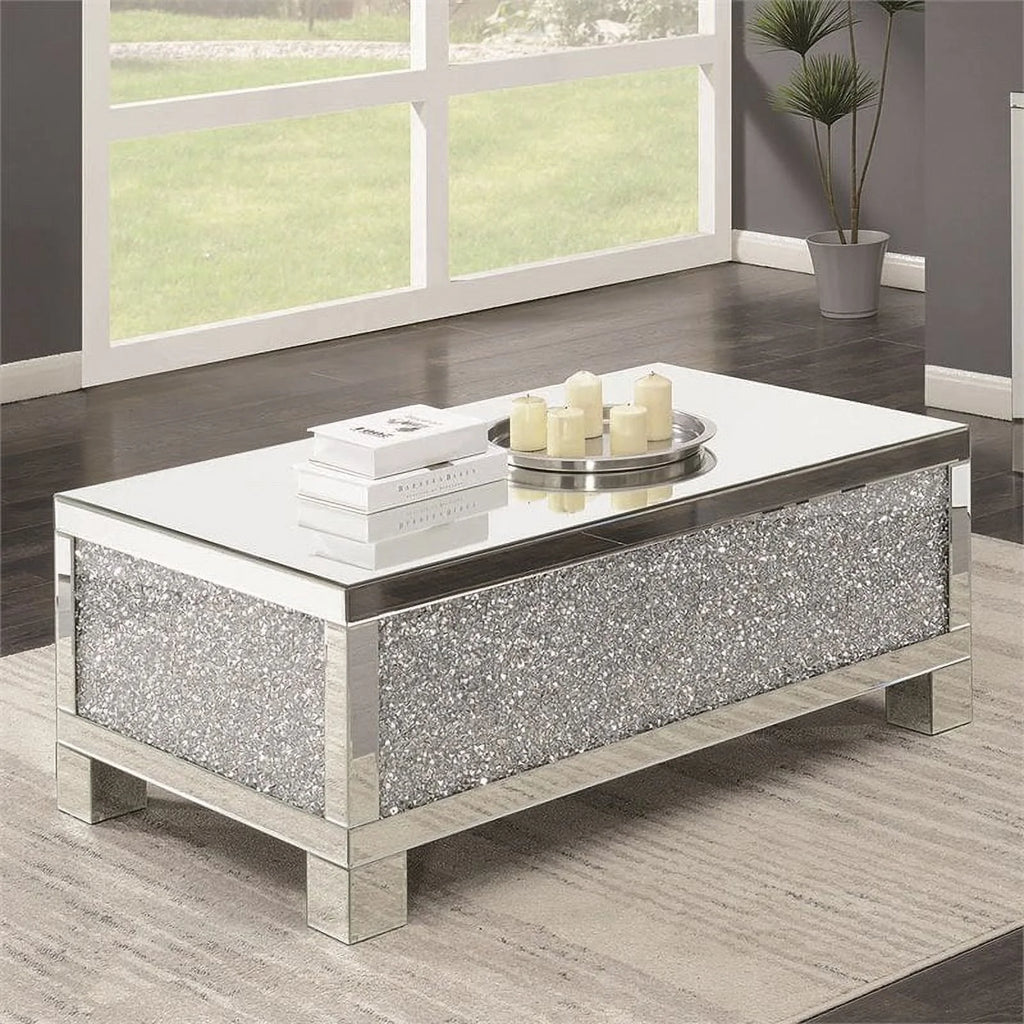 49" Mirrored Accent Coffee Table P9278