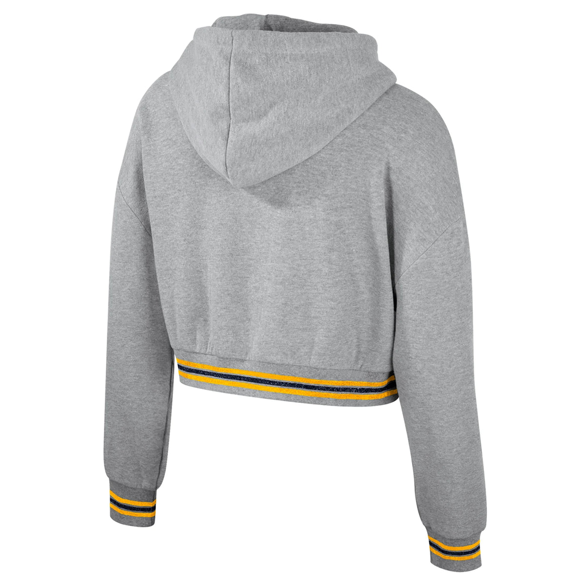 Heather Gray Cropped Pullover Hoodie O132126