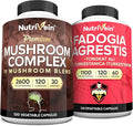 Mushroom Complex & Fadogia Agrestis Supplement Bundle W2185