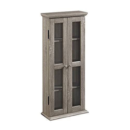 4 Tier Tall Bookshelf with Cabinet Doors Z669