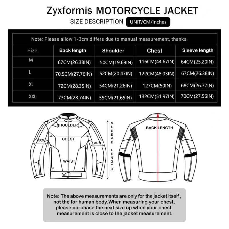 Waterproof Motorcycle Jacket with Armoured Protective Gear P485225