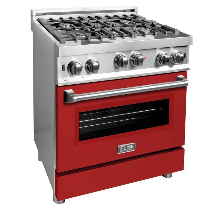 30 in. Gas Range with Red Matte Door M27413