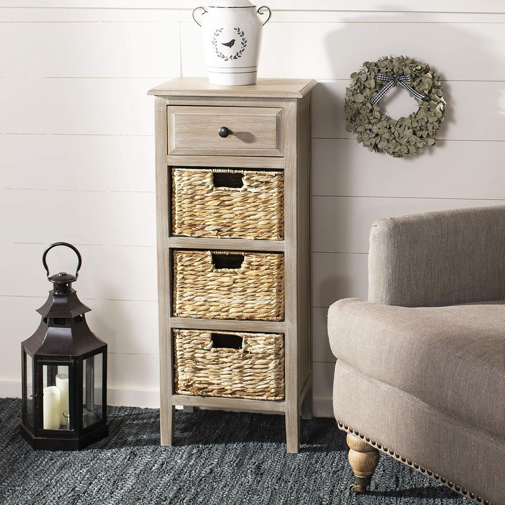 Distressed White Side Table K150080