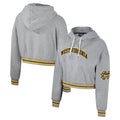 Heather Gray Cropped Pullover Hoodie O132126