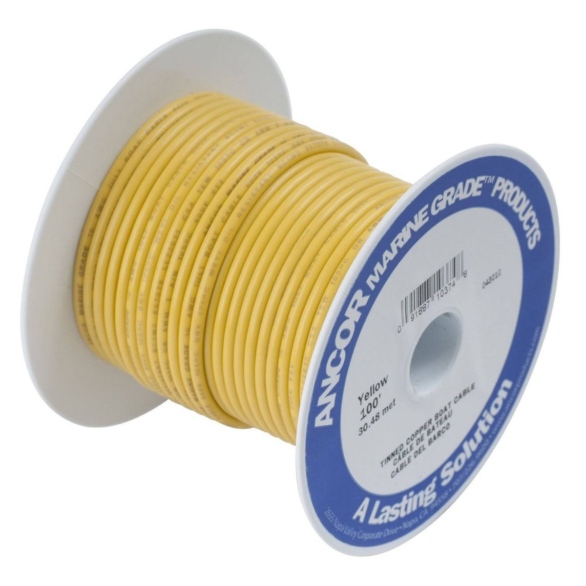 Yellow 2 AWG Battery Cable 100' D466432