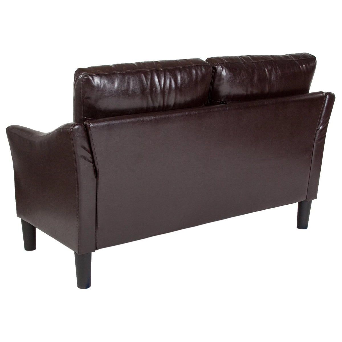 Brown Upholstered Loveseat V620