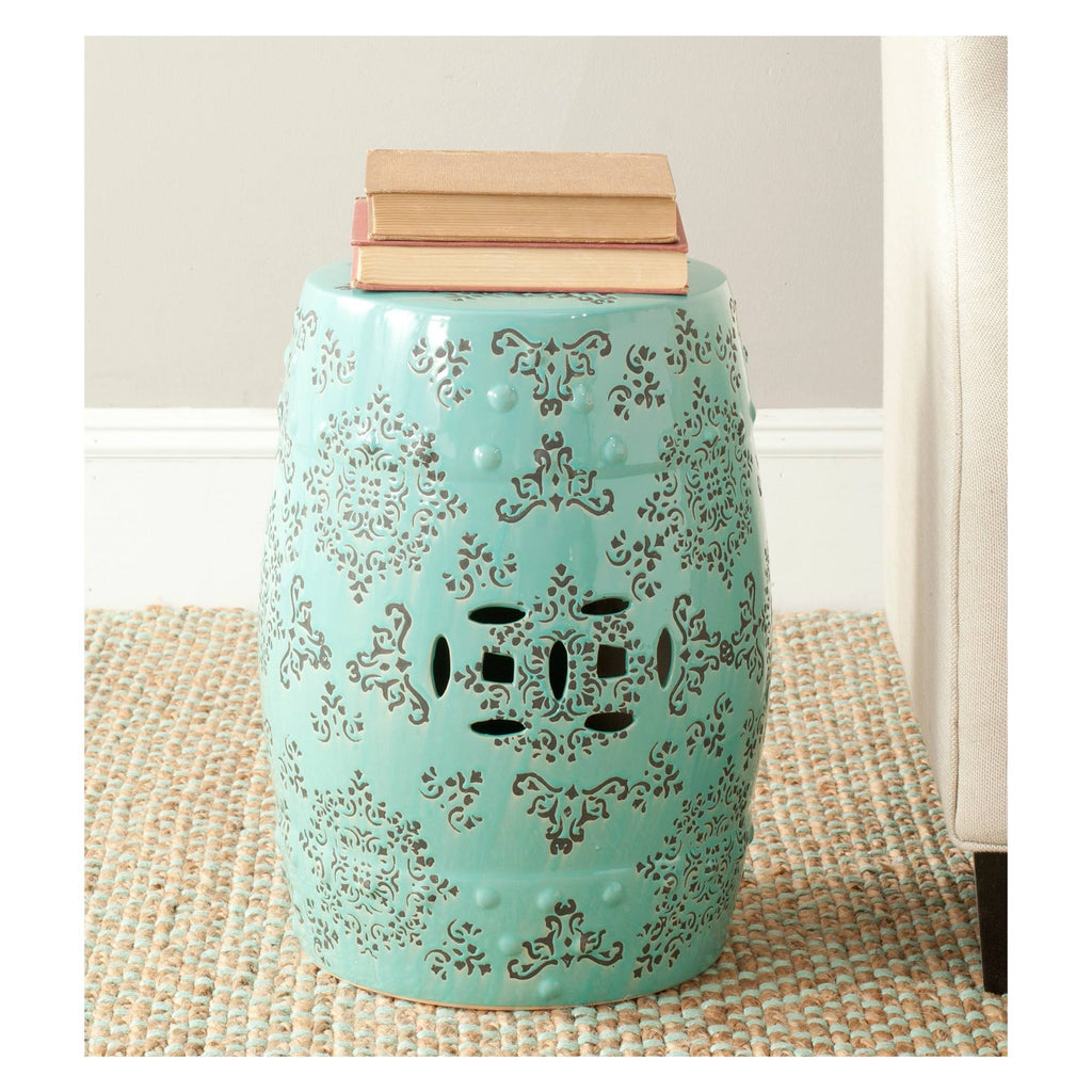 Blue Garden Stool A632
