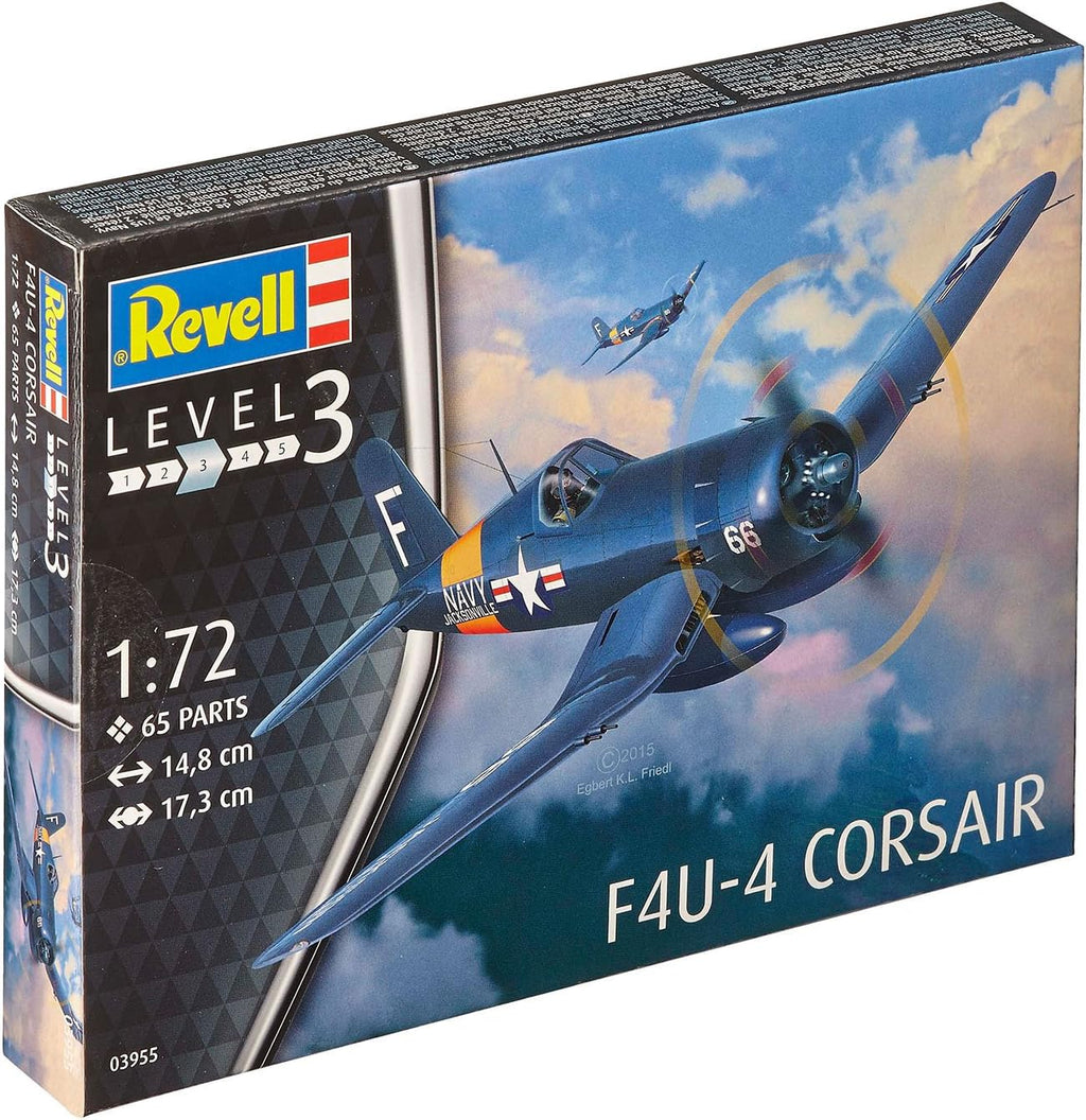 14.8 cm length 17.3 cm spanwidth F4U-4 Corsair Model Kit P480