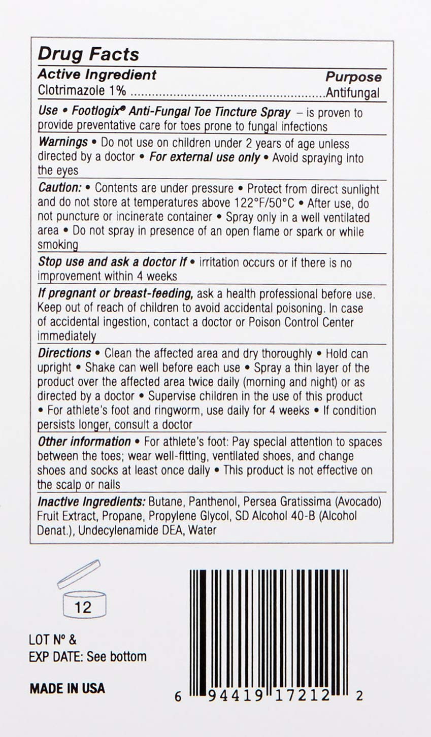 1.7 Fl Oz Anti-Fungal Toe Tincture Spray M35859